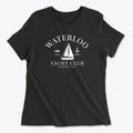 Waterloo Nebraska Yacht Club Women's Cotton T-Shirt additional view 1