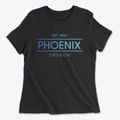Phoenix Oregon Horizon Women's Cotton T-Shirt additional product view 1
