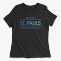 St. Pauls North Carolina Horizon Women's Cotton T-Shirt additional view 1