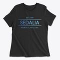 Sedalia North Carolina Horizon Women's Cotton T-Shirt additional view 1