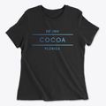 Cocoa Florida Horizon Women's Cotton T-Shirt additional product view 1