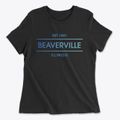 Beaverville Illinois Horizon Women's Cotton T-Shirt additional view 1