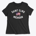 Saint Elmo Michigan Patriot Women's Cotton T-Shirt additional view 1