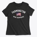 Farmington New Hampshire Patriot Women's Cotton T-Shirt additional view 1