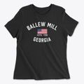 Ballew Mill Georgia Patriot Women's Cotton T-Shirt additional view 1