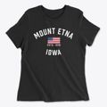 Mount Etna Iowa Patriot Women's Cotton T-Shirt additional view 1
