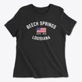 Beech Springs Louisiana Patriot Women's Cotton T-Shirt additional view 1