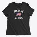 Wetaug Illinois Patriot Women's Cotton T-Shirt additional view 1