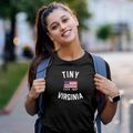 Tiny Virginia Patriot Women's Cotton T-Shirt additional product view 2