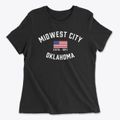 Midwest City Oklahoma Patriot Women's Cotton T-Shirt additional view 1