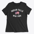 Indian Falls New York Patriot Women's Cotton T-Shirt additional view 1