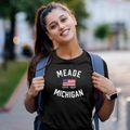 Meade Michigan Patriot Women's Cotton T-Shirt additional view 2