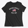 Batchellerville New York Patriot Women's Cotton T-Shirt additional view 1