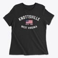 Knottsville West Virginia Patriot Women's Cotton T-Shirt additional view 1