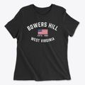 Bowers Hill West Virginia Patriot Women's Cotton T-Shirt additional view 1