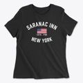 Saranac Inn New York Patriot Women's Cotton T-Shirt additional view 1