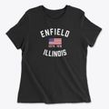 Enfield Illinois Patriot Women's Cotton T-Shirt additional view 1