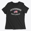 Jacksonboro South Carolina Patriot Women's Cotton T-Shirt additional view 1