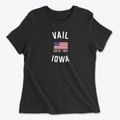 Vail Iowa Patriot Women's Cotton T-Shirt additional view 1