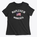 Mapleview Minnesota Patriot Women's Cotton T-Shirt additional product view 1