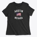 Austin Nevada Patriot Women's Cotton T-Shirt additional product view 1