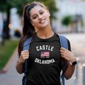 Castle Oklahoma Patriot Women's Cotton T-Shirt additional product view 2