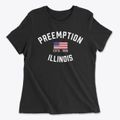 Preemption Illinois Patriot Women's Cotton T-Shirt additional product view 1