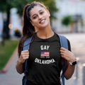 Gay Oklahoma Patriot Women's Cotton T-Shirt additional view 2