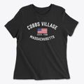 Cobbs Village Massachusetts Patriot Women's Cotton T-Shirt additional view 1