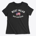 West Milan New Hampshire Patriot Women's Cotton T-Shirt additional view 1
