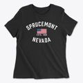 Sprucemont Nevada Patriot Women's Cotton T-Shirt additional view 1