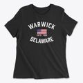 Warwick Delaware Patriot Women's Cotton T-Shirt additional product view 1