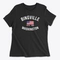 Bingville Washington Patriot Women's Cotton T-Shirt additional view 1