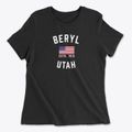 Beryl Utah Patriot Women's Cotton T-Shirt additional view 1