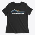 East Comstock Michigan Mountain View Women's Cotton T-Shirt additional view 1