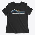 Lake Orion Heights Michigan Mountain View Women's Cotton T-Shirt additional view 1