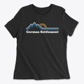German Settlement Idaho Mountain View Women's Cotton T-Shirt additional view 1