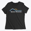 Spencer Mountain North Carolina Mountain View Women's Cotton T-Shirt additional view 1