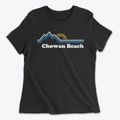 Chowan Beach North Carolina Mountain View Women's Cotton T-Shirt additional view 1