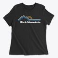Rich Mountain North Carolina Mountain View Women's Cotton T-Shirt additional view 1