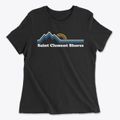 Saint Clement Shores Maryland Mountain View Women's Cotton T-Shirt additional view 1