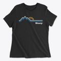 Stacy Arkansas Mountain View Women's Cotton T-Shirt additional product view 1