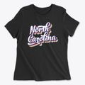 North Carolina Retro Candy Vibes Women's Cotton T-Shirt additional view 1