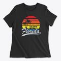 Baldwin Florida Palm Tree Sunset Women's Cotton T-Shirt additional product view 1