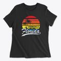 Chumuckla Florida Palm Tree Sunset Women's Cotton T-Shirt additional view 1