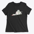 Virginia Spring Dream Women's Cotton T-Shirt additional product view 1