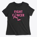Fight Cancer Ribbon Women's Cotton T-Shirt additional view 1