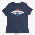 St. Lawrence Wisconsin Diamond Star Women's Cotton T-Shirt additional view 1