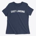 East Lansing Michigan Classic Curve Women's Cotton T-Shirt additional view 1