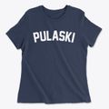 Pulaski Wisconsin Classic Curve Women's Cotton T-Shirt additional view 1